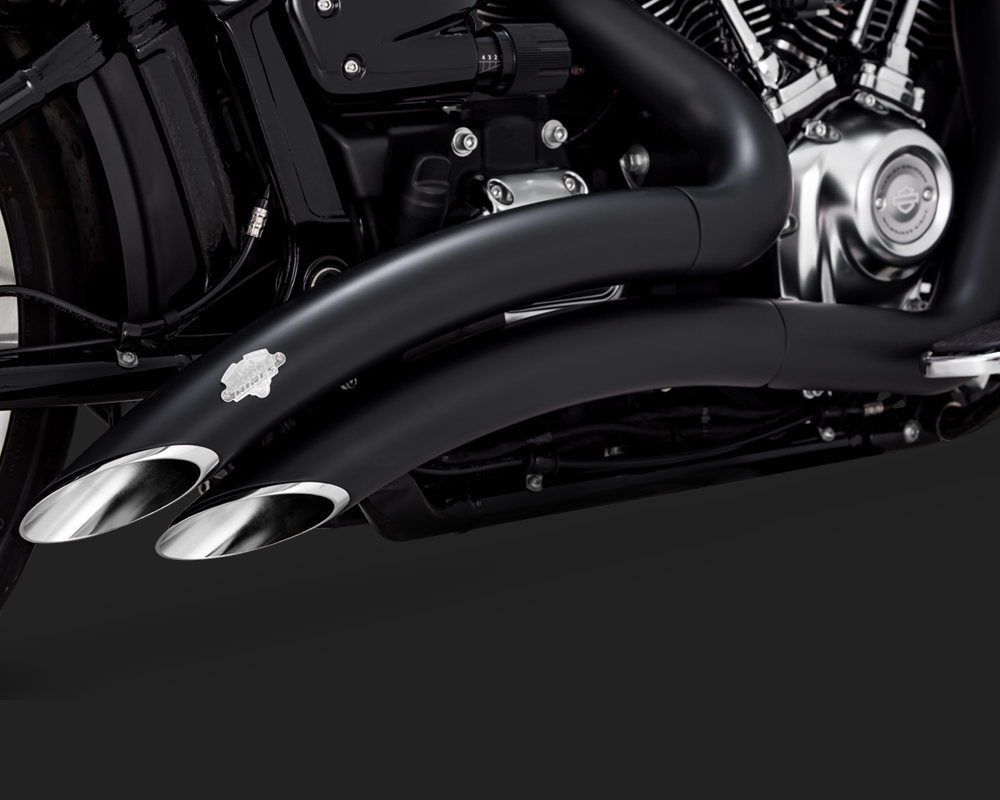 Vance & Hines Big Radius 2 into 2 Exhaust BLACK - Harley